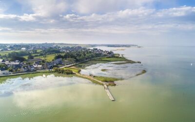 Havre de la Sienne et port d’échouage, Regnéville-sur-Mer, Manche, Basse-Normandie