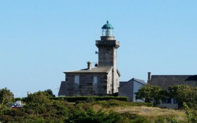 Le phare de Chausey, Granville, Manche, Basse-Normandie