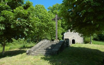 La Chapelle et le calvaire dizainier, La Baleine, Manche, Basse-Normandie