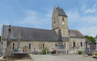 Église de Le Mesnilbus, Saint-Sauveur-Villages, Manche, Basse-Normandie