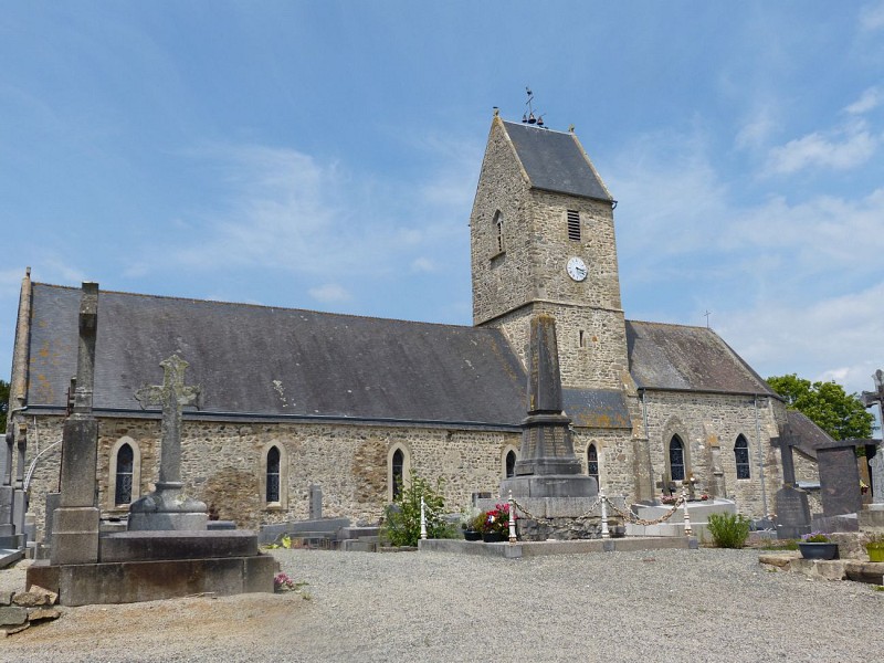 Église de Le Mesnilbus, Saint-Sauveur-Villages, Manche, Basse-Normandie